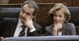 José Luis Rodríguez Zapatero y Elena Salgado, en el banco azul del Congreso, en una foto de archivo. EFE