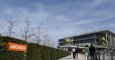 La entrada de la sede corporativa de Abengoa en Sevilla, el Campus Palmas Altas. REUTERS