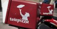 El logo de Telepizza en la moto de uno de sus repartidores. REUTERS