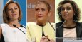 María Dolores de Cospedal, Cristina Cifuentes, y Dolors Montserrat.-