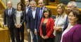 Foto de archivo de Alfonso Alonso y los parlamentarios del PP vasco, en el Parlamento autonómico. / EFE