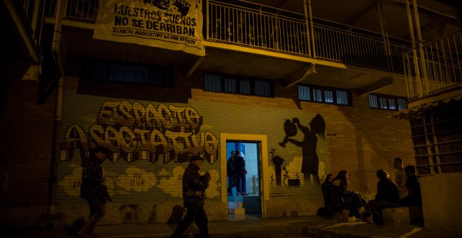 La fachada del Espacio Asociativo de la UVA donde se ubica la Hortaleza Boxing Crew. JAIRO VARGAS