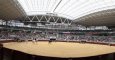 Vista del ruedo del Iradier Arenas, la plaza de toros multiusos de Vitoria. EFE