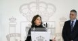 La vicepresidenta del gobierno, Soraya Sáenz de Santamaría este lunes en el acto de toma de posesión del nuevo delegado del Gobierno en Euskadi, Javier de Andrés / EFE