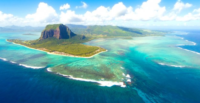 Vista general de isla Mauricio, situada en el océano Índico. EFE