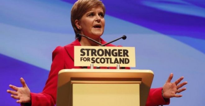 Nicola Sturgeon, ministra principal escocesa y líder del Partido Nacionalista Escocés (SNP). REUTERS