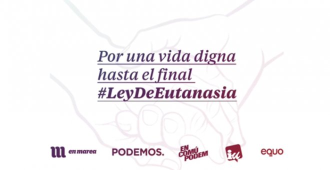 Campaña informativa de Podemos.-