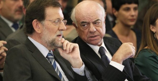 Rajoy y el presidente del BBVA, Francisco González. EFE