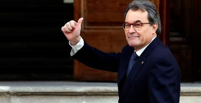 Artur Mas llega a la sede del TSJC. EFE