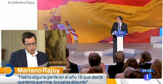 Sergio Martín entrevista a Mariano Rajoy para TVE