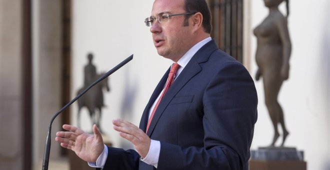El presidente de la Comunidad de Murcia Pedro Antonio Sánchez. EFE/Marcial Guillén