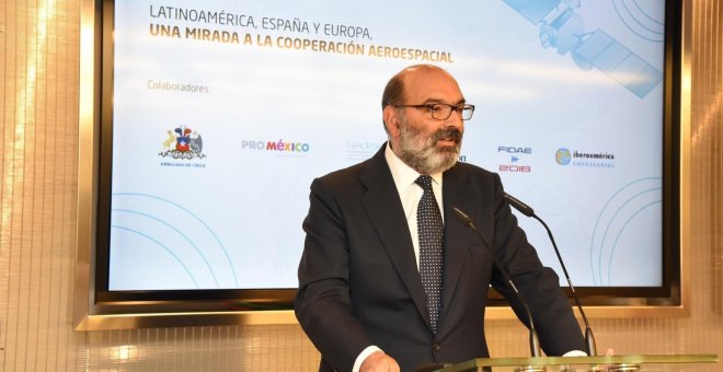 El presidente de Indra, Fernando Abril-Martorell. E.P.