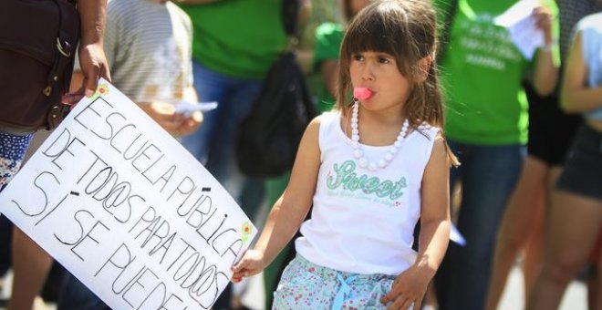 Manifestación contra la LOMCE en Almería