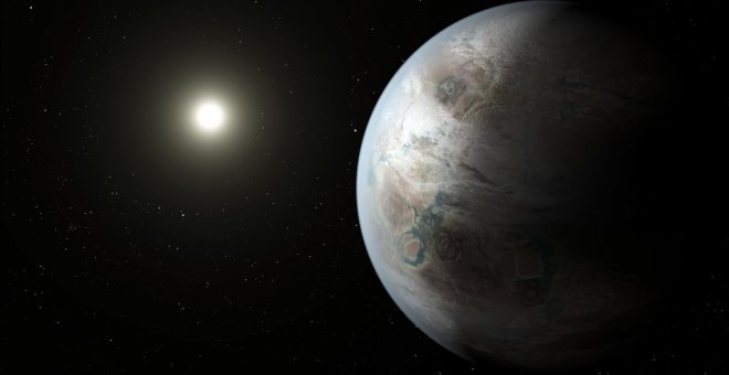 Recreación artística de un exoplaneta (NASA)