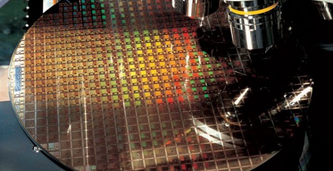 Oblea de circuitos integrados. /TSMC