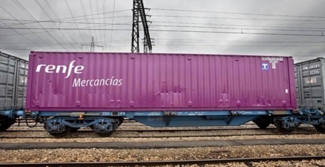 Un vagón de Renfe Mercancías. E.P.