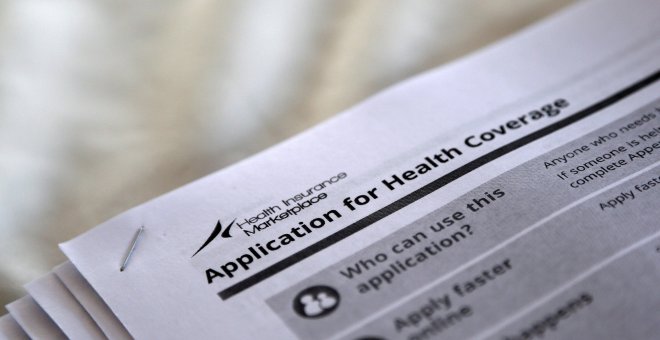 Formulario del Gobierno federal para solicitar cobertura de salud en EEUU. /REUTERS