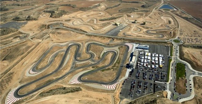 Imagen aérea del circuito de Moto GP Motorland de Aragón / EFE