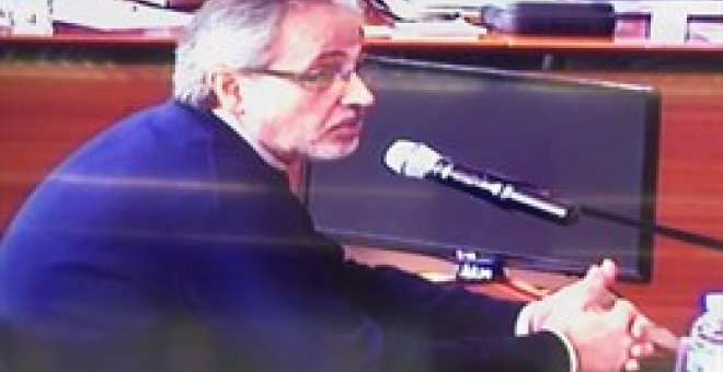 Juan Antonio Menchén en su declaración en el juicio del caso Palau.EUROPA PRESS