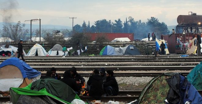 Campo de refugiados de Idomeni el año pasado. Beatriz Ríos