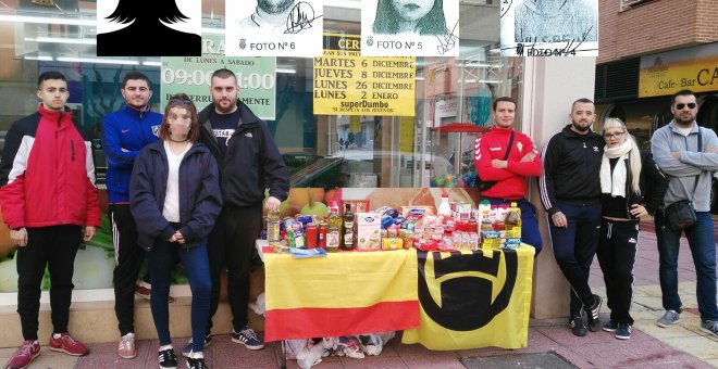 Los cuatro detenidos por la agresión neonazi en Murcia.