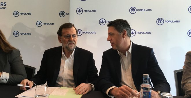 Mariano Rajoy y Xavier García Albiol. EUROPA PRESS