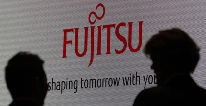 Logo de Fujitsu en una feria tecnológica en Tokio, Japón.- REUTERS