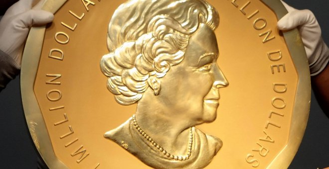 Roban la moneda de oro más grande del mundo de un museo de Berlín. REUTERS