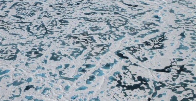 Descubren la solución al misterio del hielo verde en el Ártico