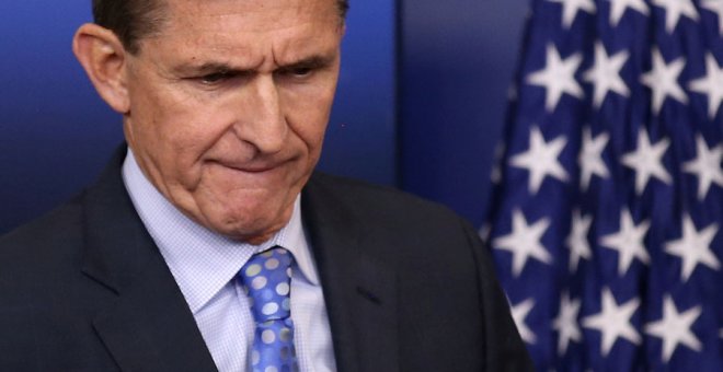 Michael Flynn, el pasado febrero en la Casa Blanca. REUTERS/Carlos Barria