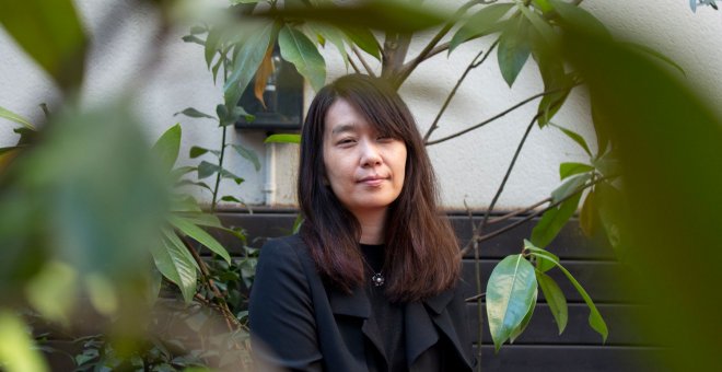 La escritora coreana Han Kang.-ARIADNA ARNÉS