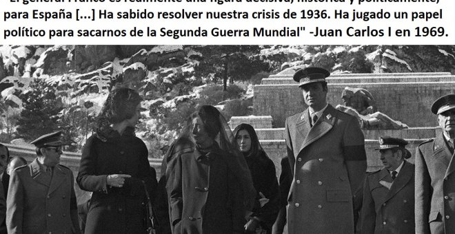 El rey Juan Carlos I en el Valle de los Caídos
