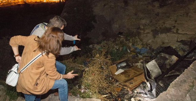 Imagen de la casa cueva en el paraje de La Molineta, en el barrio almeriense de Los Ángeles. /EFE