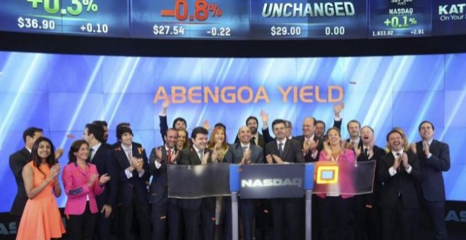 El comienzo de cotización de Abengoa Yield en el Nasdaq de Nueva York.