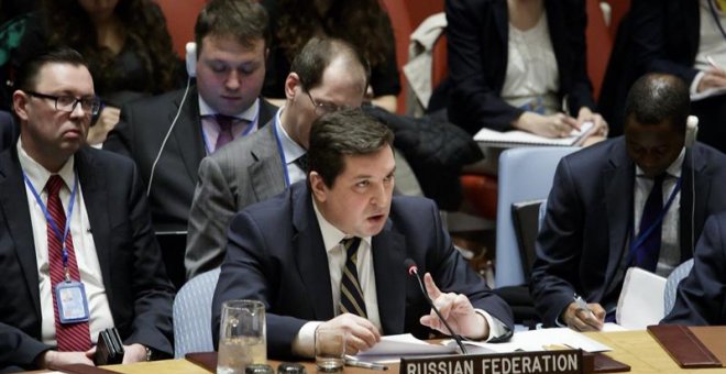 El representante ruso en la ONU, Vladimir Safronkov / EFE