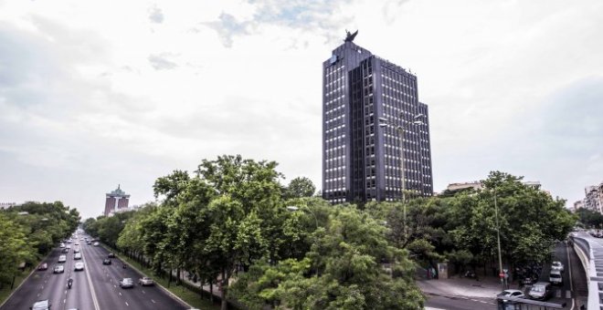 Sede de la aseguradora Mutua Madrileña en el Paseo de la Castellana de Madrid. EFE