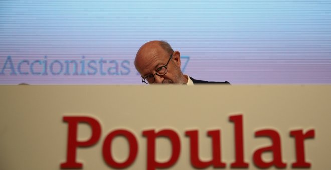 El nuevo presidente del Banco Popular, Emilio Saracho, durante su primera junta de accionistas de la entidad. REUTERS/Juan Medina
