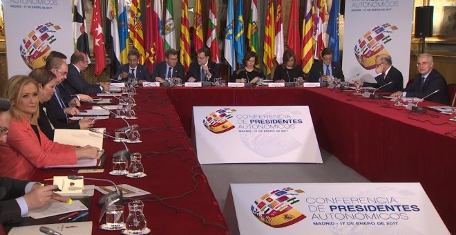 Imagen de la reunión de la  VI Conferencia de Presidentes con el Gobierno y las autonomías. E.P.