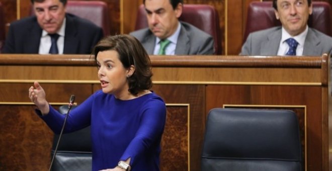 Soraya Sáenz de Santamaría considera que los Presupuestos son "equilibrados y sensatos". EUROPA PRESS