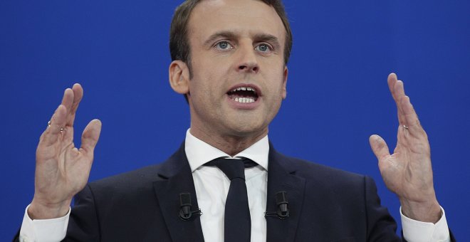 El candidato socioliberal Emmanuel Macron.- EFE