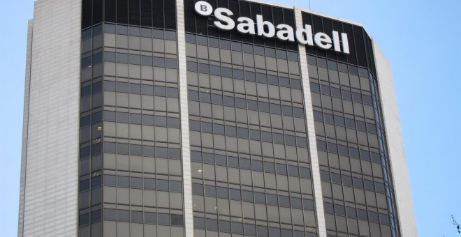 Sede del Banco Sabadell en Barcelona. E.P.