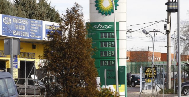 Panel de precios de una gasolinera /EUROPA PRESS