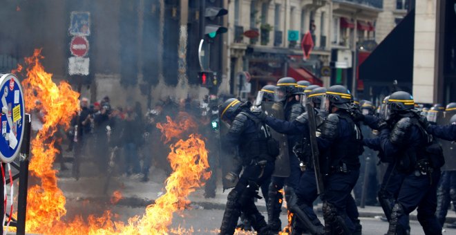 Disturbios de la manifestación del Primero de Mayo en París. REUTERS/Gonzalo Fuentes