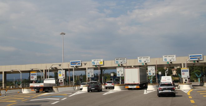 Peajes de la autopista italiana A4, controlada por Abertis.