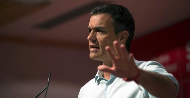 El candidato a la secretaría general del PSOE, Pedro Sánchez. EFE/José Manuel Pedrosa.
