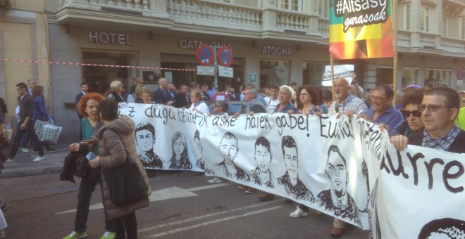 Manifestación celebrada este viernes en Madrid.- FERMIN GRODIRA