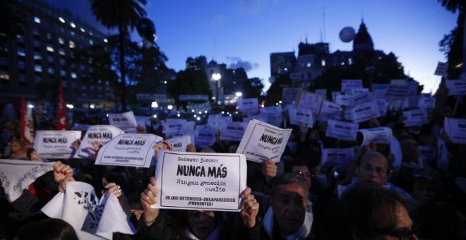 Protesta en Buenos Aires contra la sentencia de la Corte Suprema argentina. - AFP