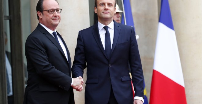 El socialista Hollande lega la presidencia del país francés a Emmanuel Macron. EFE/Ian Langsdon