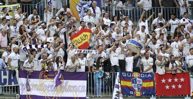 Afición del Real Madrid en Málaga./ EFE