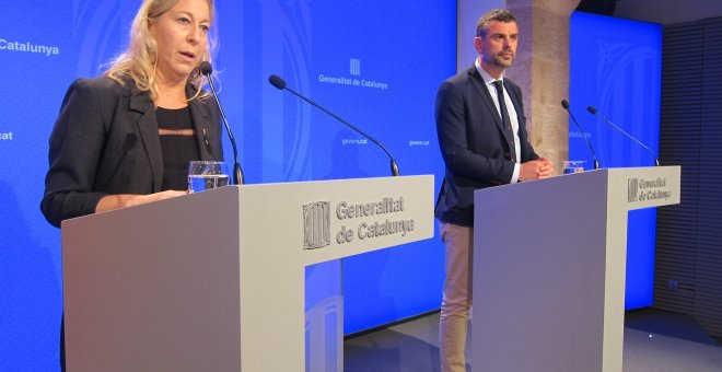 La portavoz del Govern, N.Munté, y el conseller de Cultura, S.Vila EUROPA PRESS